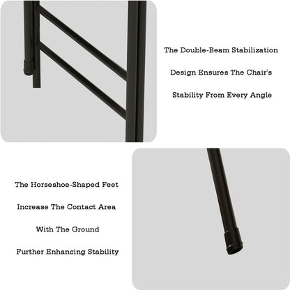 Folding Chair with Backrest,Dual Crossbeam Support,Pilates Yoga Auxiliary Chair,for Back Pain Relieving Strength Training(Color 3,45x81x82.5cm)
