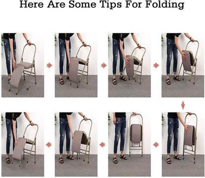 Folding Chair with Backrest,Dual Crossbeam Support,Pilates Yoga Auxiliary Chair,for Back Pain Relieving Strength Training(Color 3,45x81x82.5cm)