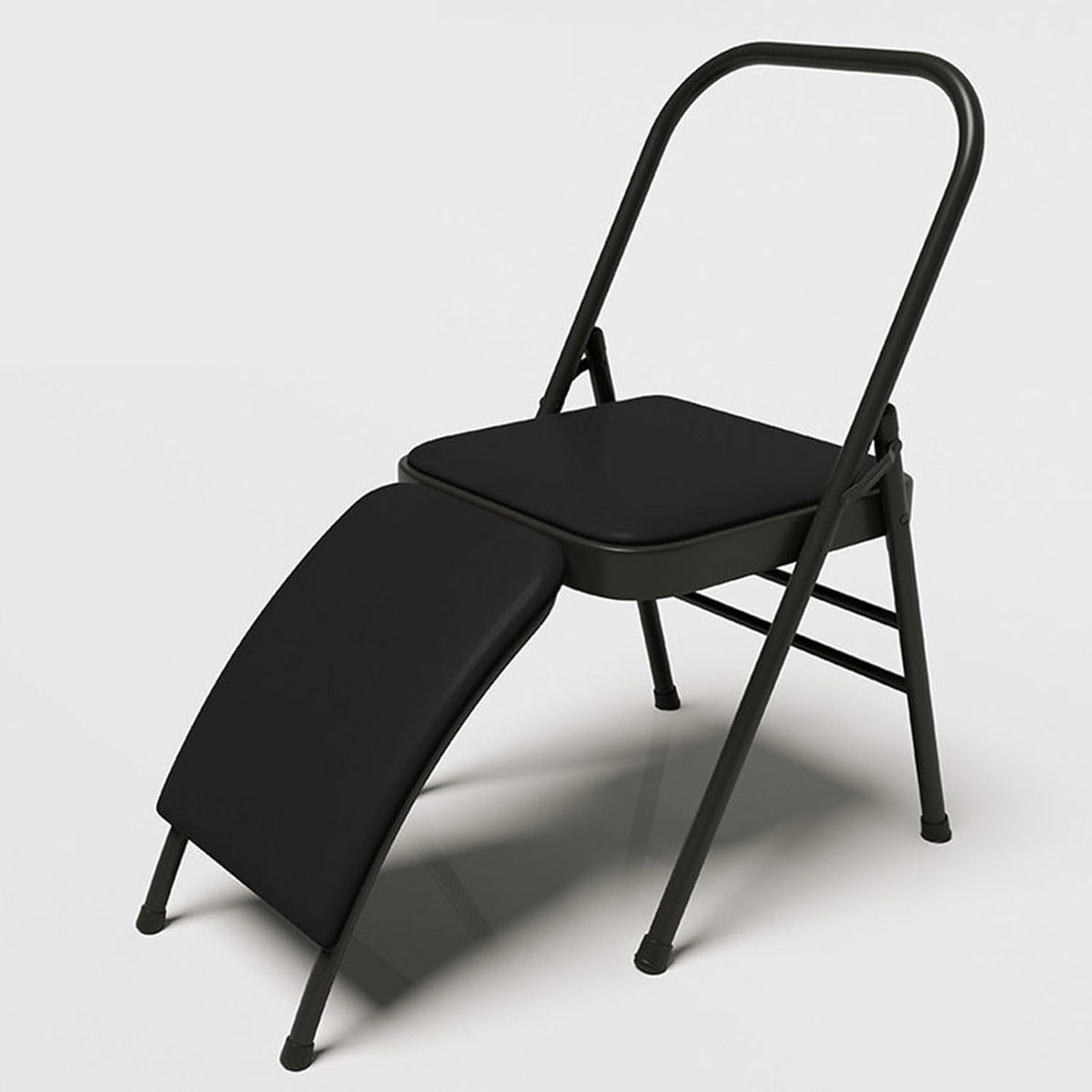 Folding Chair with Backrest,Dual Crossbeam Support,Pilates Yoga Auxiliary Chair,for Back Pain Relieving Strength Training(Color 3,45x81x82.5cm)