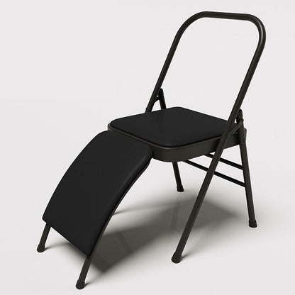 Folding Chair with Backrest,Dual Crossbeam Support,Pilates Yoga Auxiliary Chair,for Back Pain Relieving Strength Training(Color 3,45x81x82.5cm)