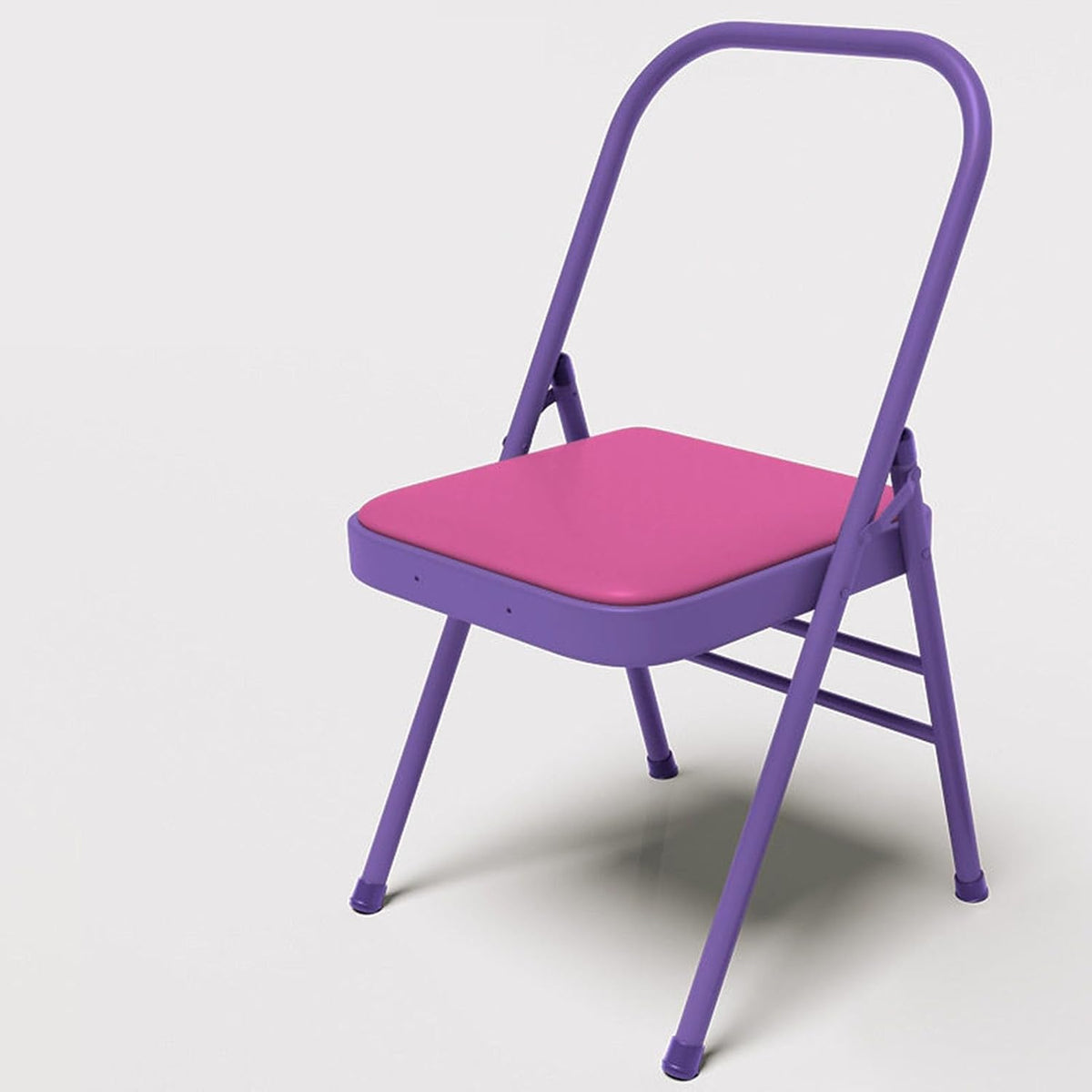 Folding Chair with Backrest,Dual Crossbeam Support,Pilates Yoga Auxiliary Chair,for Back Pain Relieving Strength Training(Color 3,45x81x82.5cm)