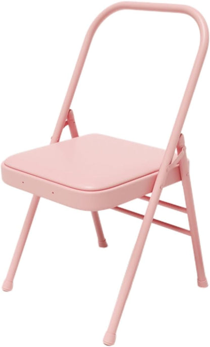 Folding Chair with Backrest,Dual Crossbeam Support,Pilates Yoga Auxiliary Chair,for Back Pain Relieving Strength Training(Color 3,45x81x82.5cm)