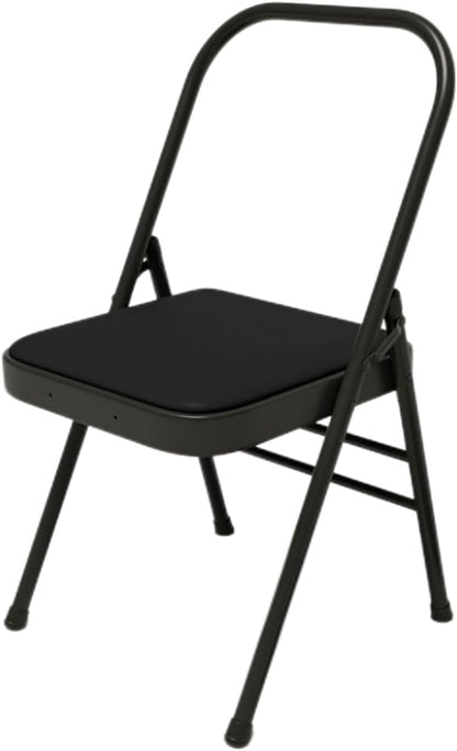 Folding Chair with Backrest,Dual Crossbeam Support,Pilates Yoga Auxiliary Chair,for Back Pain Relieving Strength Training(Color 3,45x81x82.5cm)