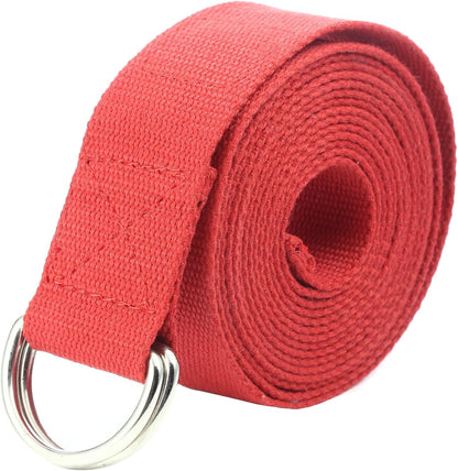 Fitness Exercise Yoga Strap - Durable Cotton 10 Feet Long