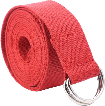 Fitness Exercise Yoga Strap - Durable Cotton 10 Feet Long