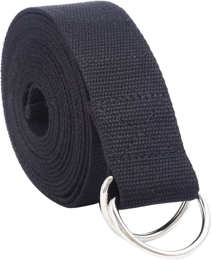 Fitness Exercise Yoga Strap - Durable Cotton 10 Feet Long