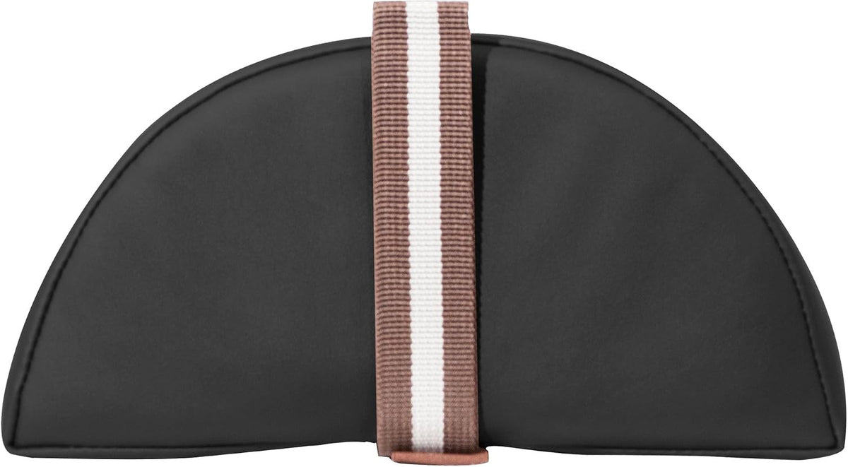 6 Inch Semi Round Bolster Table Cushion Pillow Black