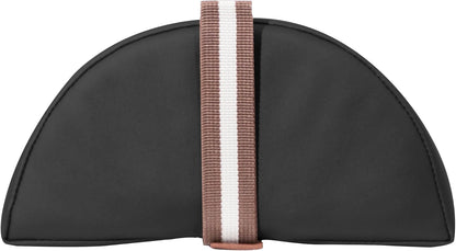 6 Inch Semi Round Bolster Table Cushion Pillow Black