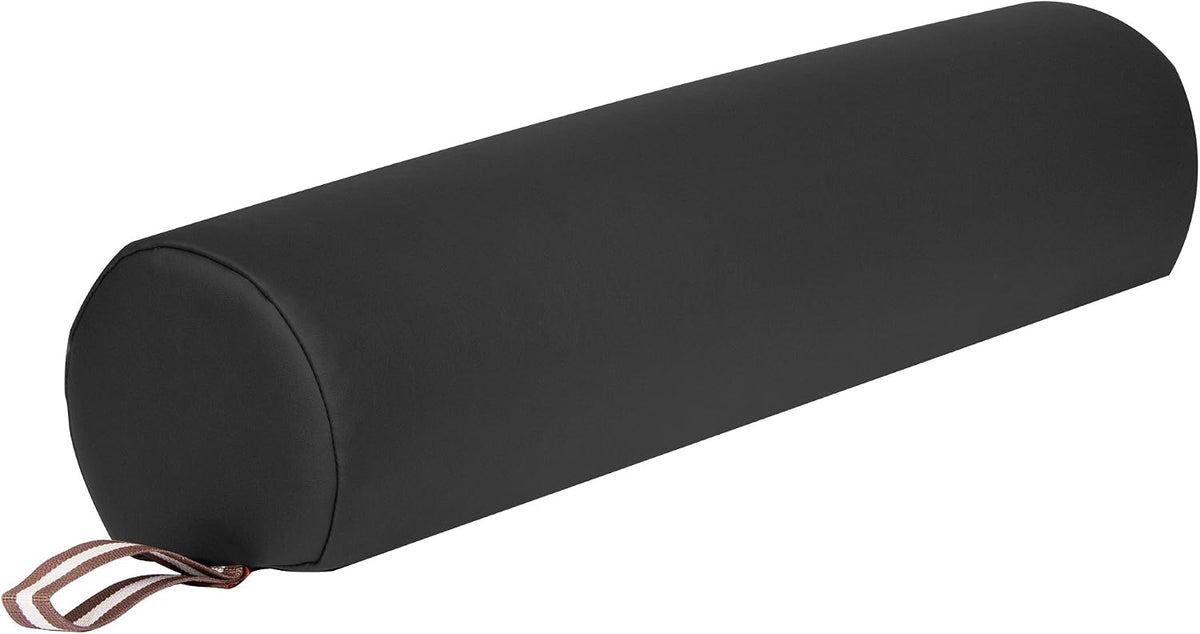 6 Inch Semi Round Bolster Table Cushion Pillow Black