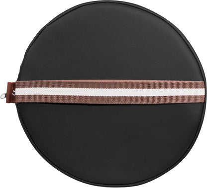 6 Inch Semi Round Bolster Table Cushion Pillow Black