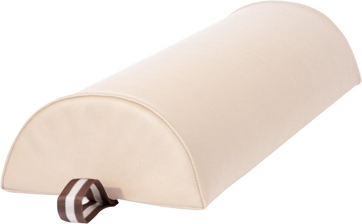 6 Inch Semi Round Bolster Table Cushion Pillow Black