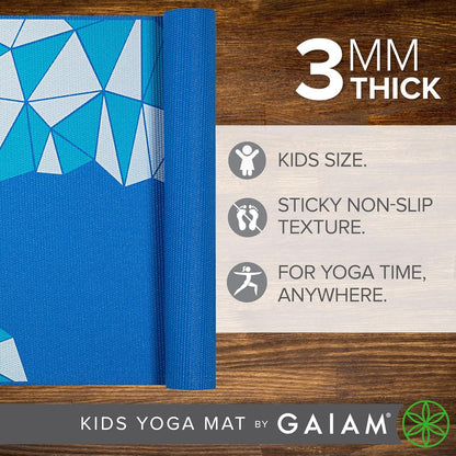 Kids Printed Yoga Mat, Non-Toxic, Fun Design, 3mm