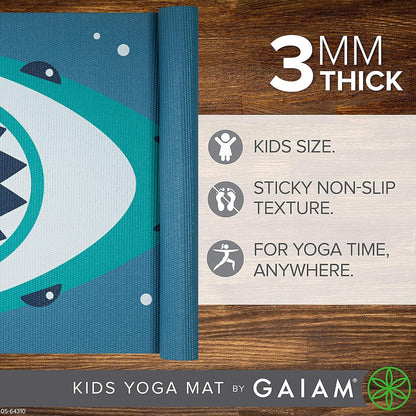 Kids Printed Yoga Mat, Non-Toxic, Fun Design, 3mm