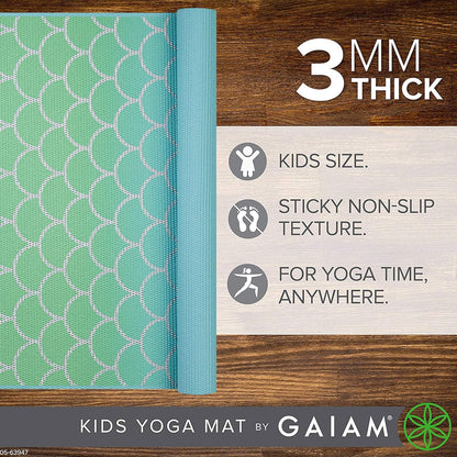Kids Printed Yoga Mat, Non-Toxic, Fun Design, 3mm