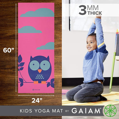 Kids Printed Yoga Mat, Non-Toxic, Fun Design, 3mm