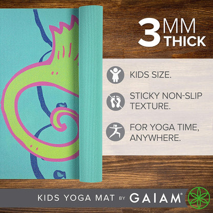 Kids Printed Yoga Mat, Non-Toxic, Fun Design, 3mm