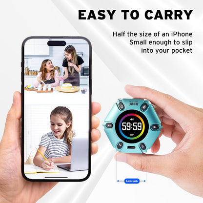 Smart FILP Pomodoro Timer 3/5/10/25/30/60min Preset, Silent & Sound Alarm