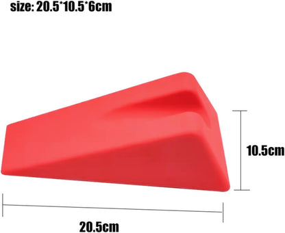 Mobilization Wedge Pillow Non-Slip Silicone Triangle (red)