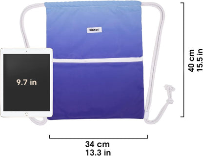 Drawstring Backpack, Gym Sackpack for Sports (Black)