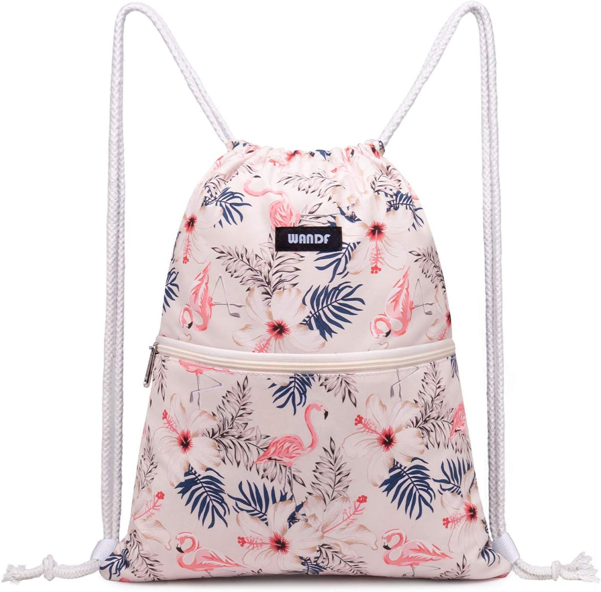 Drawstring Backpack, Gym Sackpack for Sports (Black)