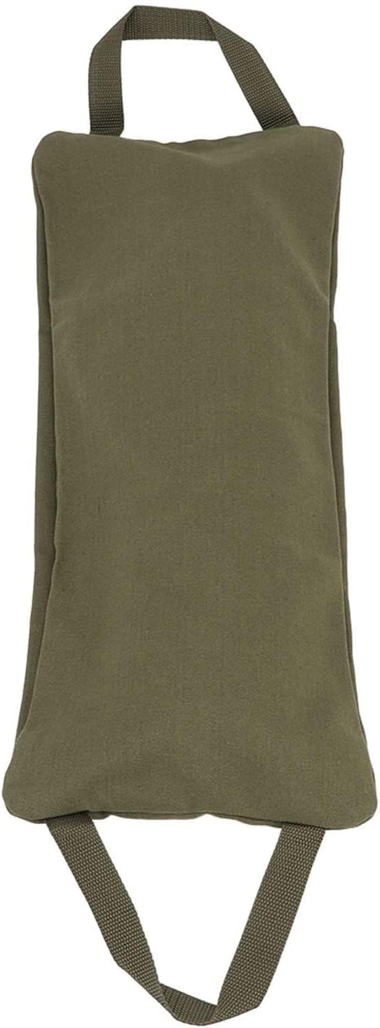 Sandbags for Working Out, Green Yoga Sand Bag for Weight Training with Double Handle, Adjustable Fillable Yoga Canvas Sandbags for Adding Weight and Support
