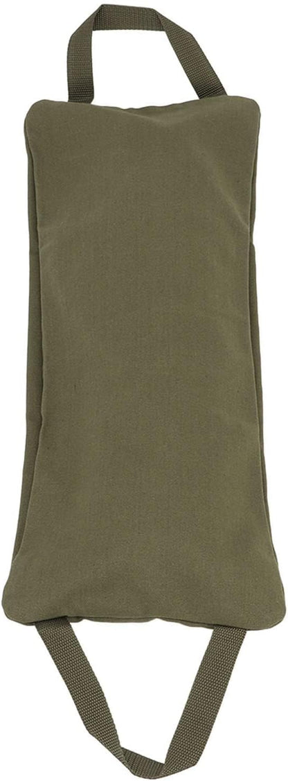 Sandbags for Working Out, Green Yoga Sand Bag for Weight Training with Double Handle, Adjustable Fillable Yoga Canvas Sandbags for Adding Weight and Support