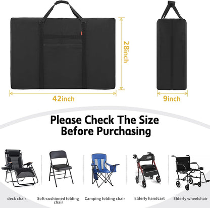 Heavy Duty Folding Chair Storage Bag, Extra Large Carrying Bag