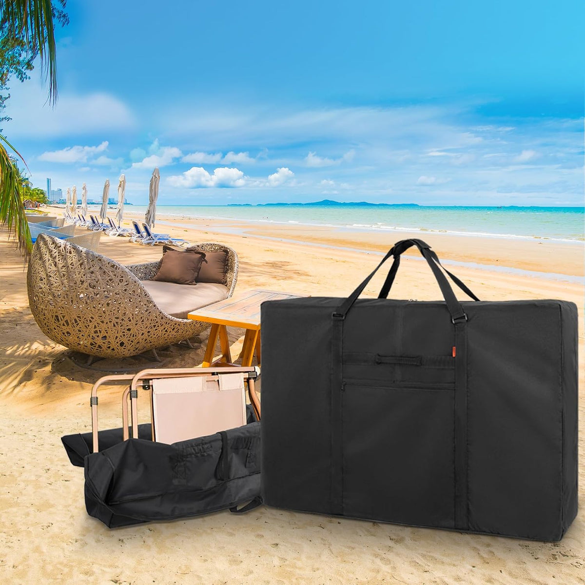 Heavy Duty Folding Chair Storage Bag, Extra Large Carrying Bag