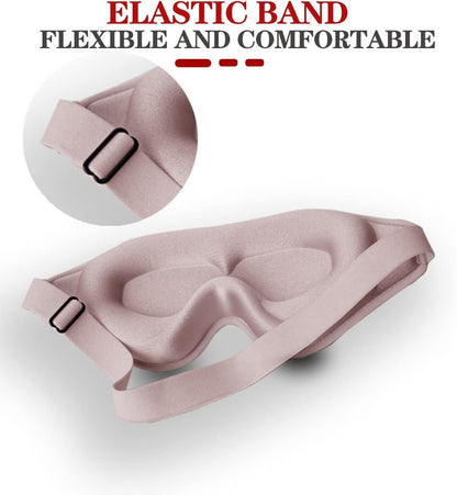Sleep Mask for Side Sleeper, Blackout Eye Mask for Women Men