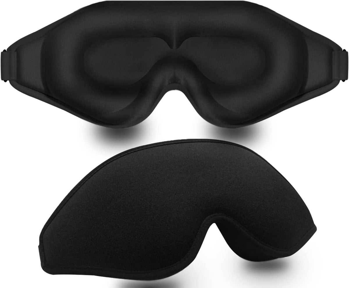 Sleep Mask for Side Sleeper, Blackout Eye Mask for Women Men