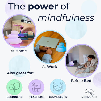 'Original Breathing Buddha' Guided Visual Meditation | 3 Modes to Slow Your Breathing & Calm Your Mind | Stress & Anxiety Relief | Wellness Gift | Adults, Kids, Classrooms | USB Rechargeable