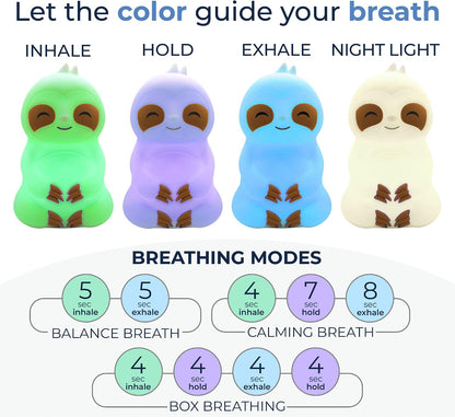 'Original Breathing Buddha' Guided Visual Meditation | 3 Modes to Slow Your Breathing & Calm Your Mind | Stress & Anxiety Relief | Wellness Gift | Adults, Kids, Classrooms | USB Rechargeable