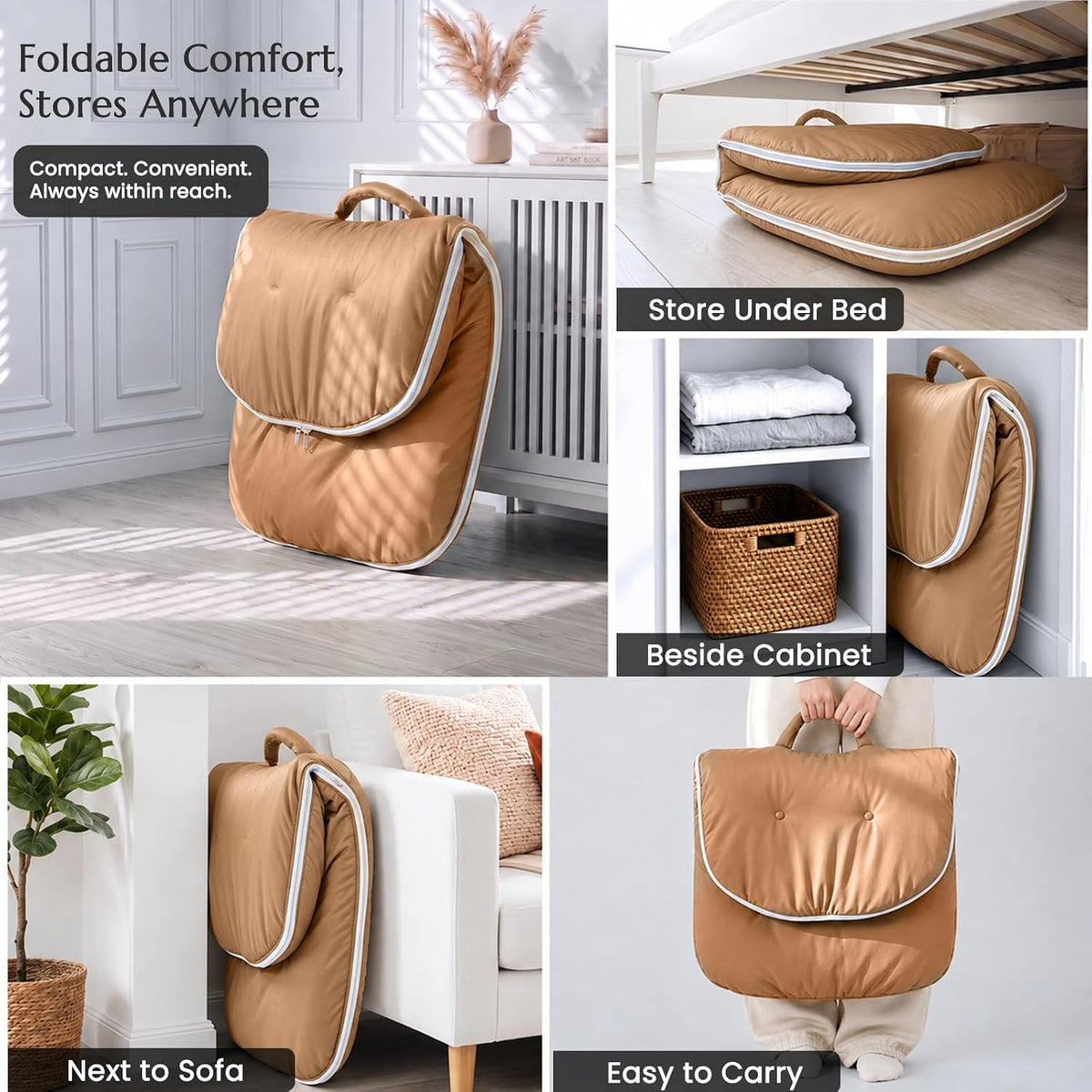 Adjustable Floor Chair with Back Support