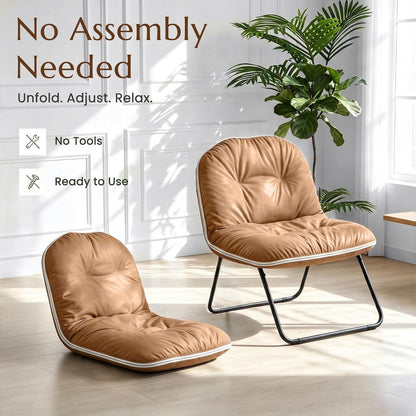 Adjustable Floor Chair with Back Support