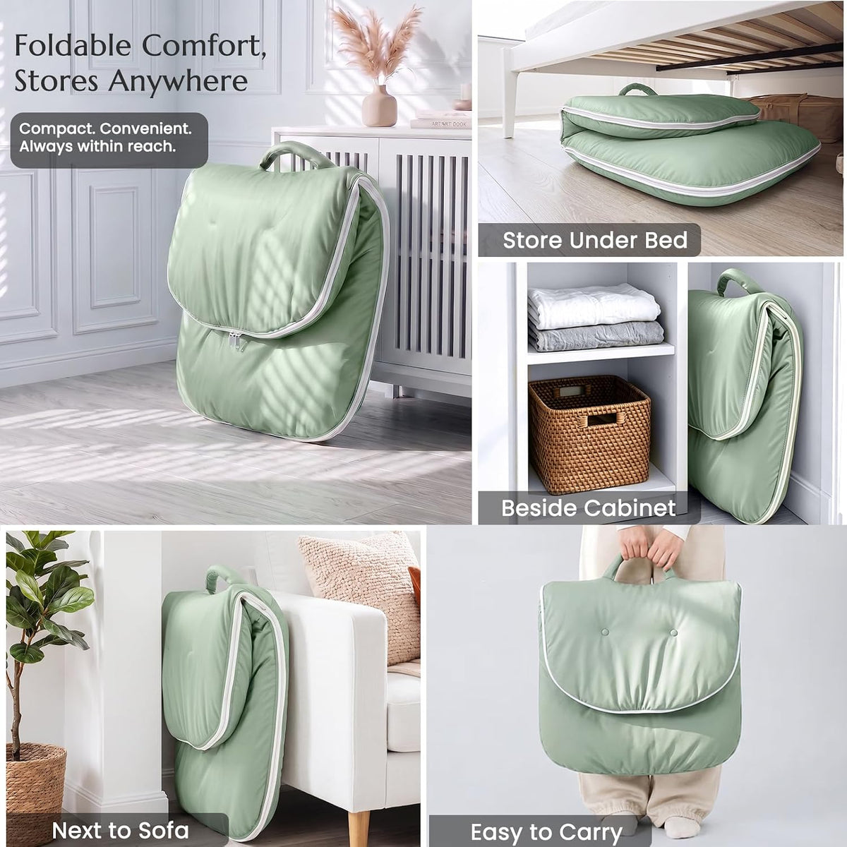 Adjustable Floor Chair with Back Support