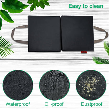 Extra Thick Soft Kneeling Pad for Men and Women, Waterproof Gardening Pads with Memory Foam, Yoga or Exercise Cleaning Knee Cushion, Collapsible Kneeling Mat Non-Slip Bottom Lightweight, Garden Gifts
