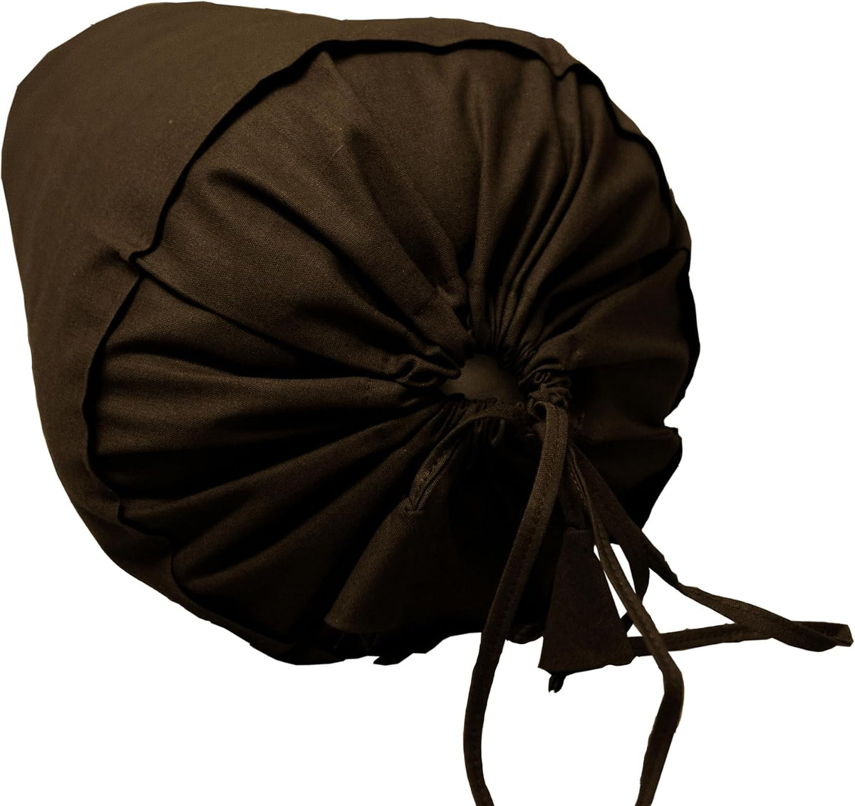 HANDICRAFTS Brown Bolster Pillow Cover 6" x 24" 100% Cotton Neck Roll Cover, Drawstring Closures – Easy to Remove, Washable – Ideal for Yoga, Meditation (Brown, 6x24 inch (15 cm x 60 cm)