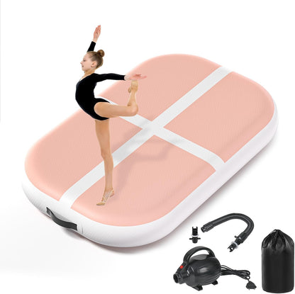 Inflatable Air Gymnastics Tumbling Mat 6ft 10ft 13ft 16ft 20ft | Air Tumble Track with Pump, Tumbling Gymnastic Mat for Kids Adults Home Training Cheerleading Yoga Outdoor Indoor Gym
