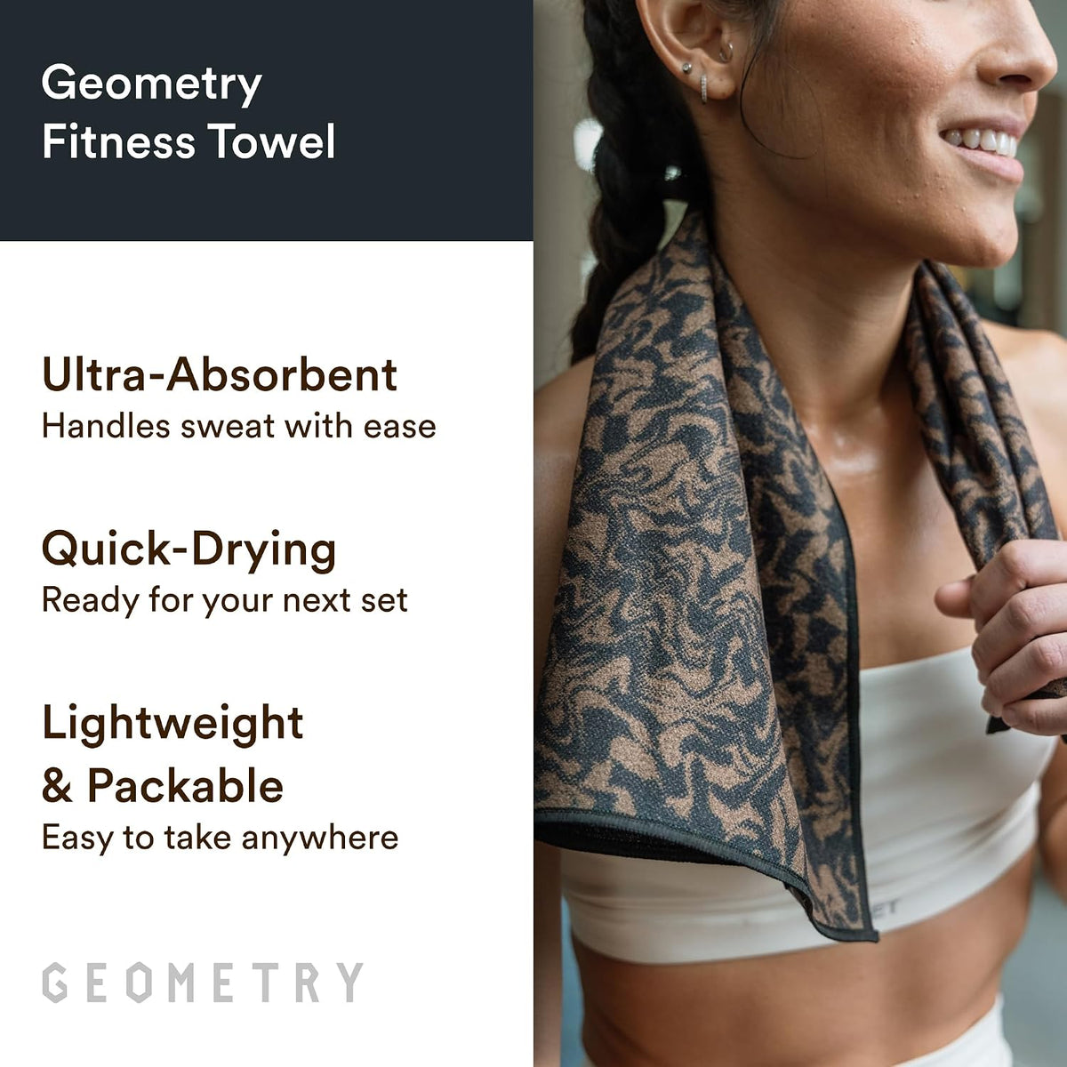 Gym Towel for Working Out - Compact & Quick Dry, Super Absorbent Microfiber Sweat Towel - Premium Microfiber for Gym - Zig, 16" x 30", 1 Piece