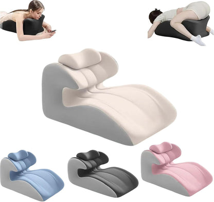 Wedge Pillow for Couples, 27° Memory Foam, Ergonomic Positioning Support