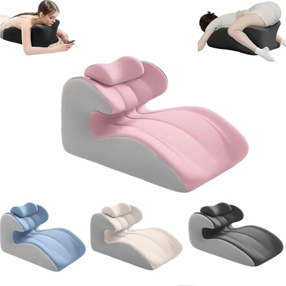 Wedge Pillow for Couples, 27° Memory Foam, Ergonomic Positioning Support
