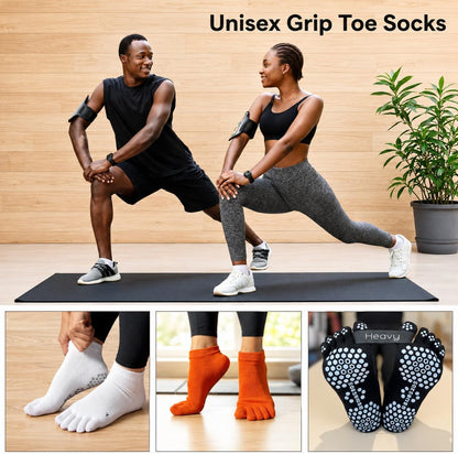Soccer Grip Toe Socks, Non-Slip Socks for Sports & Pilates