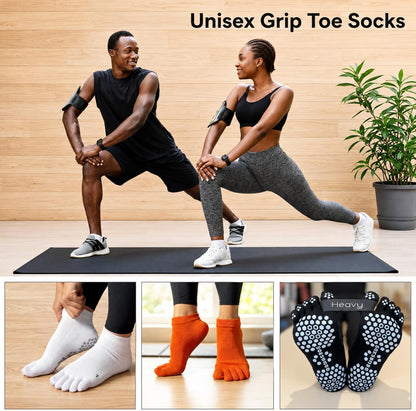 Soccer Grip Toe Socks, Non-Slip Socks for Sports & Pilates