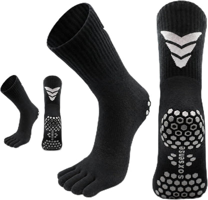Soccer Grip Toe Socks, Non-Slip Socks for Sports & Pilates
