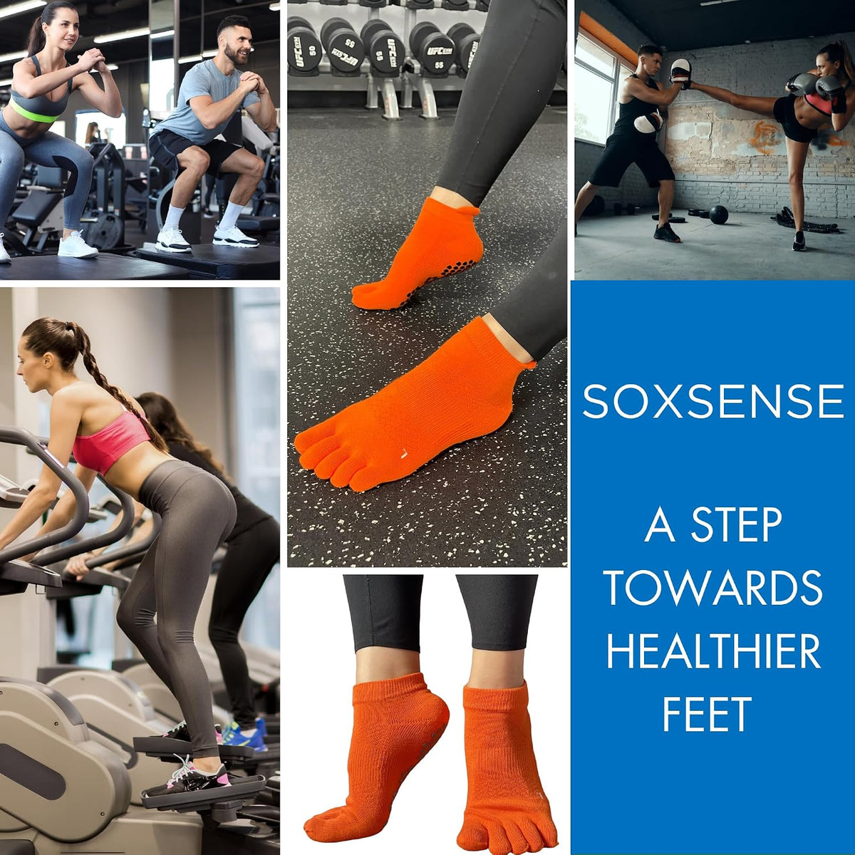 Soccer Grip Toe Socks, Non-Slip Socks for Sports & Pilates