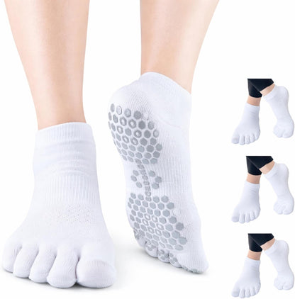 Soccer Grip Toe Socks, Non-Slip Socks for Sports & Pilates