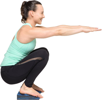 Performance Wedges (Pair) with Exercise Manual – Contoured Foam Wedges