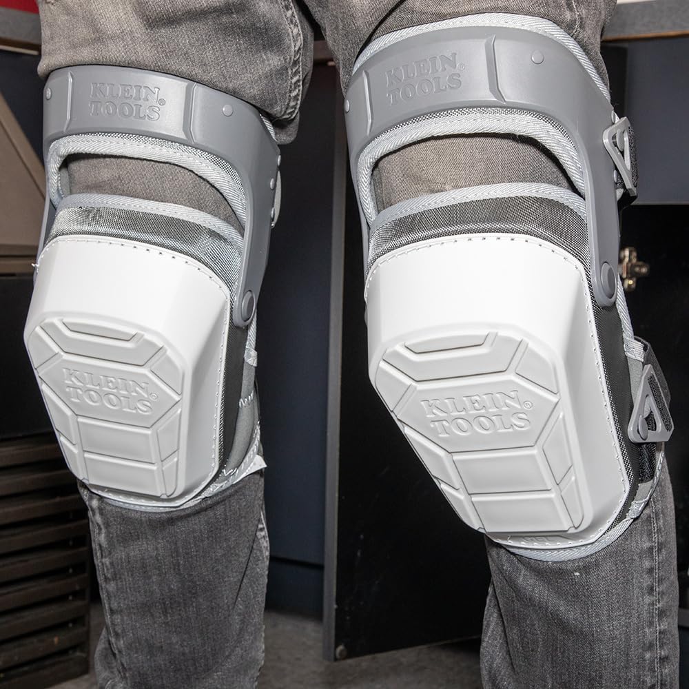 60897 Knee Pads for Men and Women, Non-Marring, Heavy Duty Stabilizer Work Knee Pads, Adjustable Straps for Construction and Flooring
