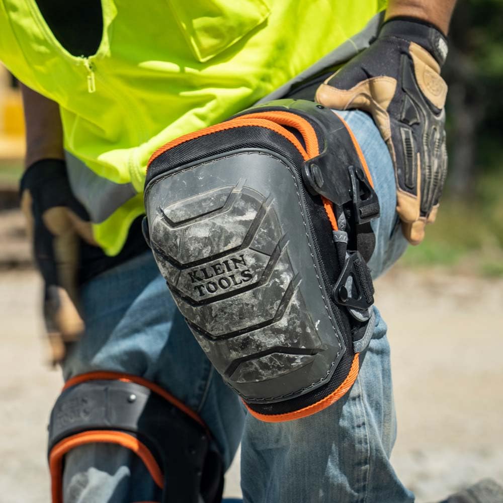 60897 Knee Pads for Men and Women, Non-Marring, Heavy Duty Stabilizer Work Knee Pads, Adjustable Straps for Construction and Flooring