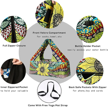 Yoga Mat Bag Yoga Bags and Carriers Fits All Your Stuff 30"x9"x11"